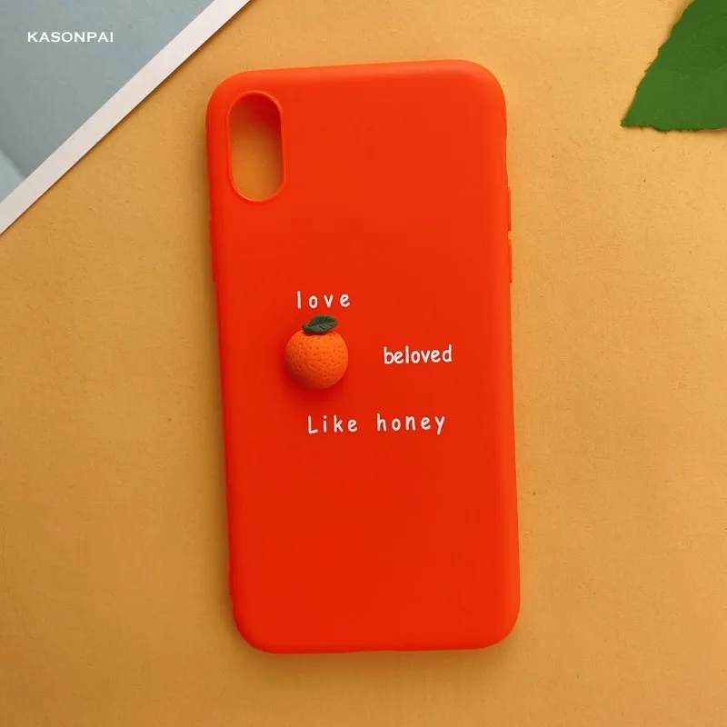 3D милый чехол для телефона с авокадо персиком для iPhone 11 Pro XS MAX XR X, мягкий чехол карамельного цвета с динозавром для iPhone 7, 6, 6 s, 8 Plus, чехол - Цвет: style12