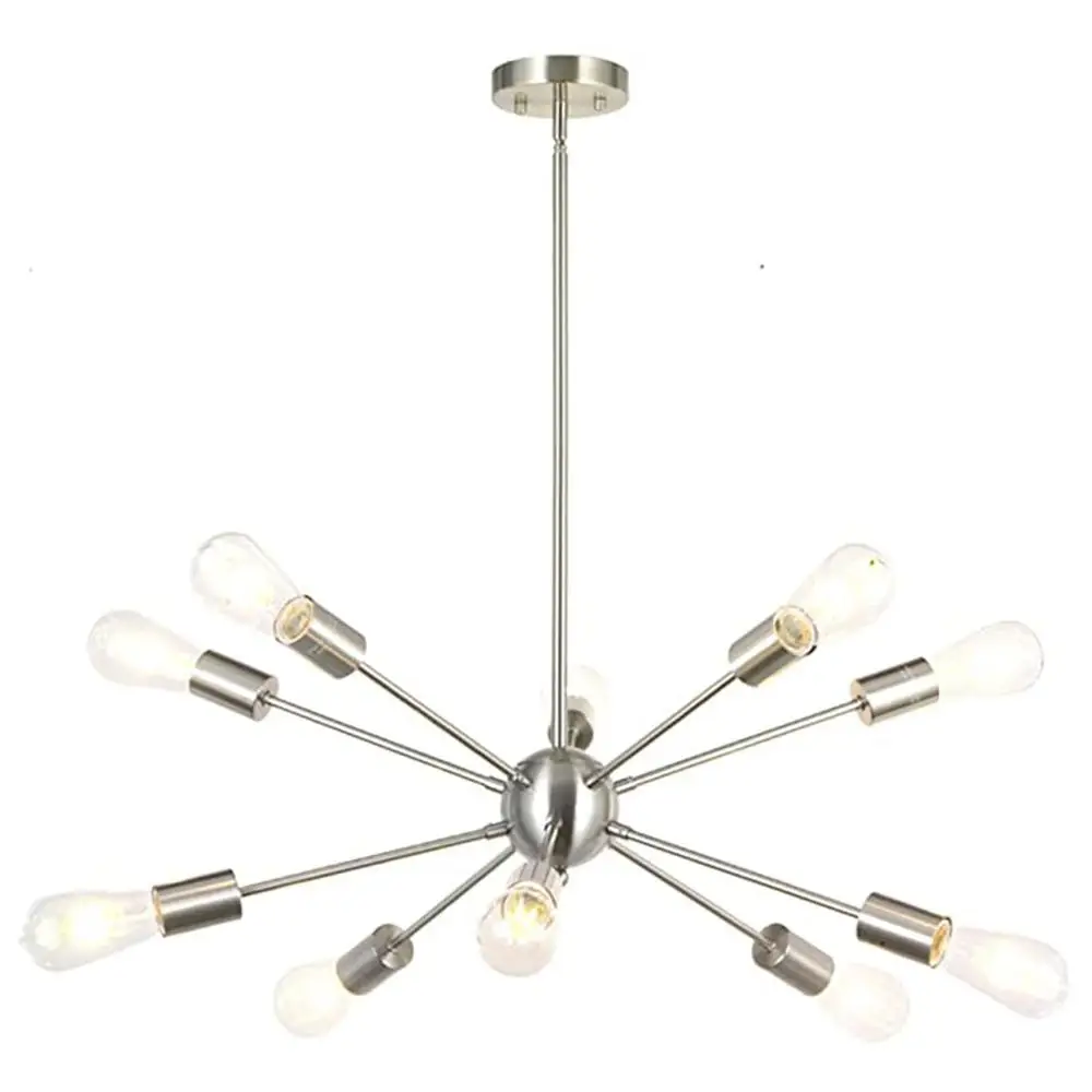Современная люстра Starburst Mid Century матовый никелевый светильник приспособление для