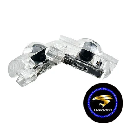 For HARRIER Blue Светодиодный подсветка дверей автомобиля окружающий свет для HARRIER логотип проектор Добро пожаловать Свет для corolla Prado Highlander CAMRY Reize Crown - Испускаемый цвет: For HARRIER Blue