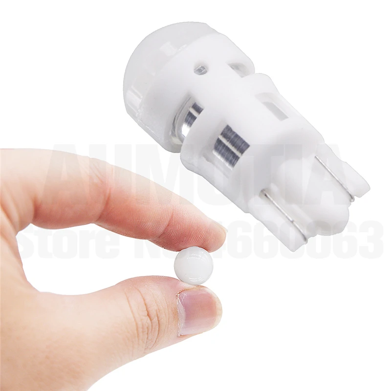 100x T10 W5W светодиодный 194 168 3 светодиодный 2835 SMD авто отложным воротником сбоку номерной знак светильник лампа габаритного огня 501 12V