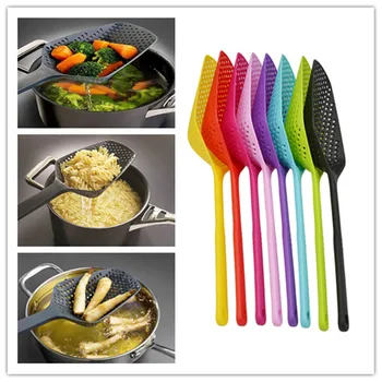 

Kitchen Accessories 1pcs No-stick Drain Colanders Shovel Strainers Veggies Water Leaking Kitchen Cooking Tools Kitchen Gadgets