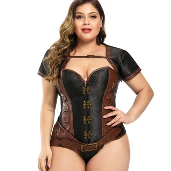 

Steel bone バーレスクgothic steampunk corset sexy lingerie корсет сексуальное белье карсет gorset стимпанк bustier 8149