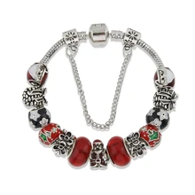 Модные ювелирные браслеты, Diy бисерные браслеты, Рождественский сплав олеорезин браслет из бисера