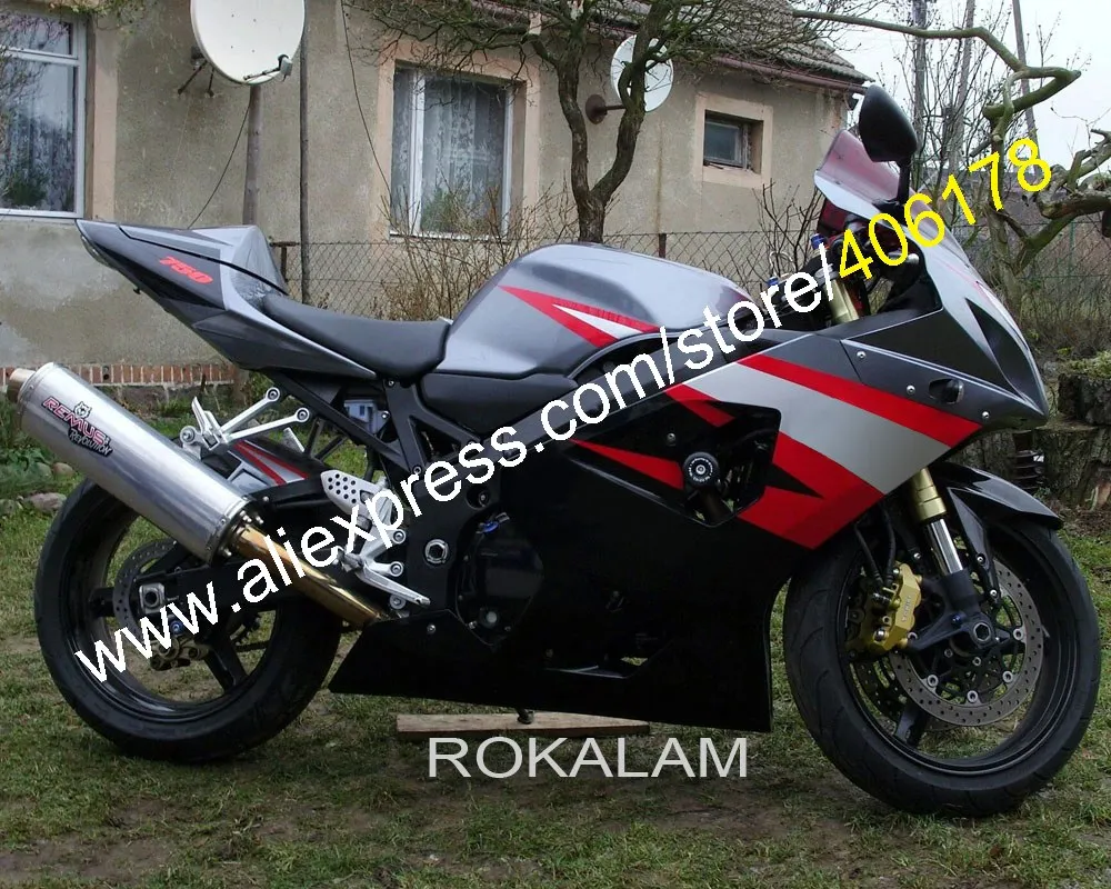GSXR 600 750 K4 04 05 для Suzuki GSX-R 2004 2005 черный белый оранжевый спортивный велосипедный