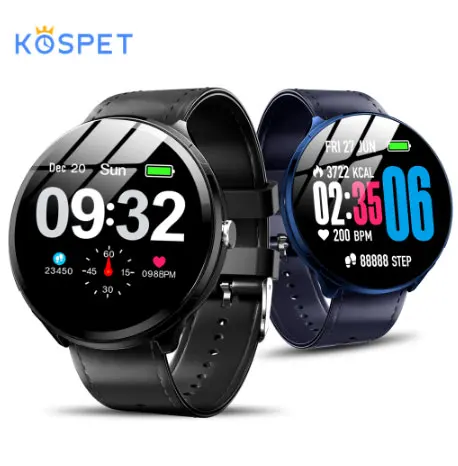 

Kospet V12 Smart Watch 1.3 Inch 240*240 Tempered Glass Screen IP67 Waterproof Heart Rate Monitoring Blood Pressure For Men Women