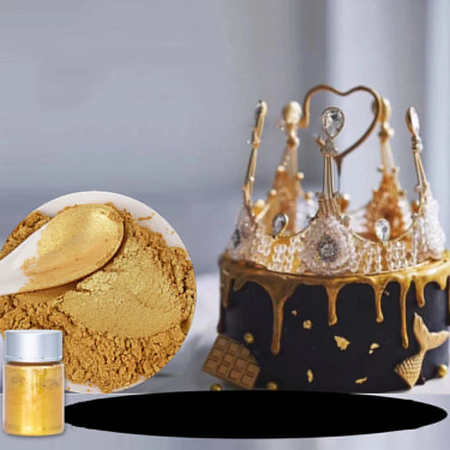 Poudre d'or comestible Mousse Gâteau Fondant Macaron Chocolat