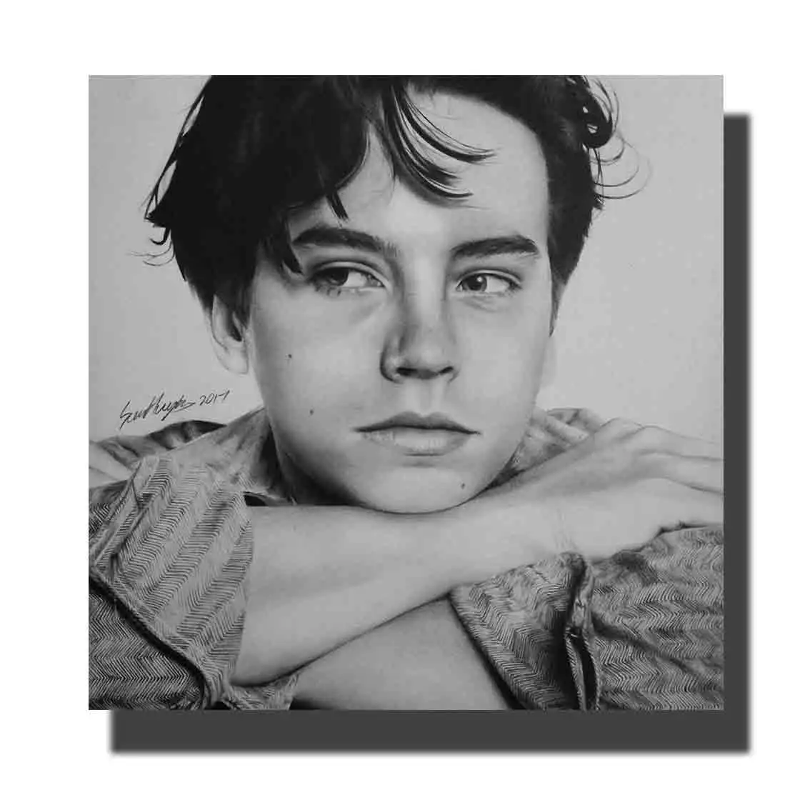 

L293 Cole Sprouse Movie Star Actor Cover Poster Album Silk Decor Canvas Wall Picture Decoration Room12x12 24x24in