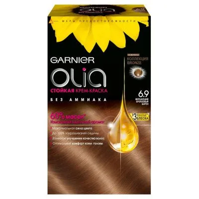 Крем-краска для волос «Olia» Garnier, 6.9 Мерцающий бронзовый шатен