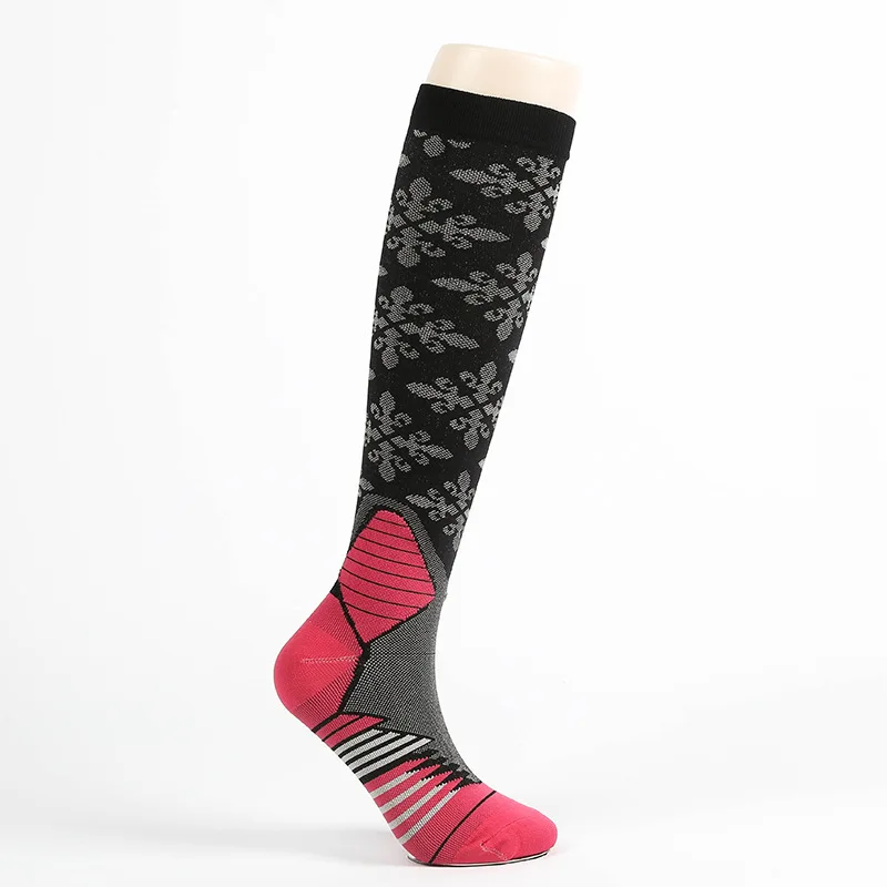 Adult Outdoor Compression Socks Long Section Personality Pattern Breathable Sweat-Absorbing Sports Socks Unisex
