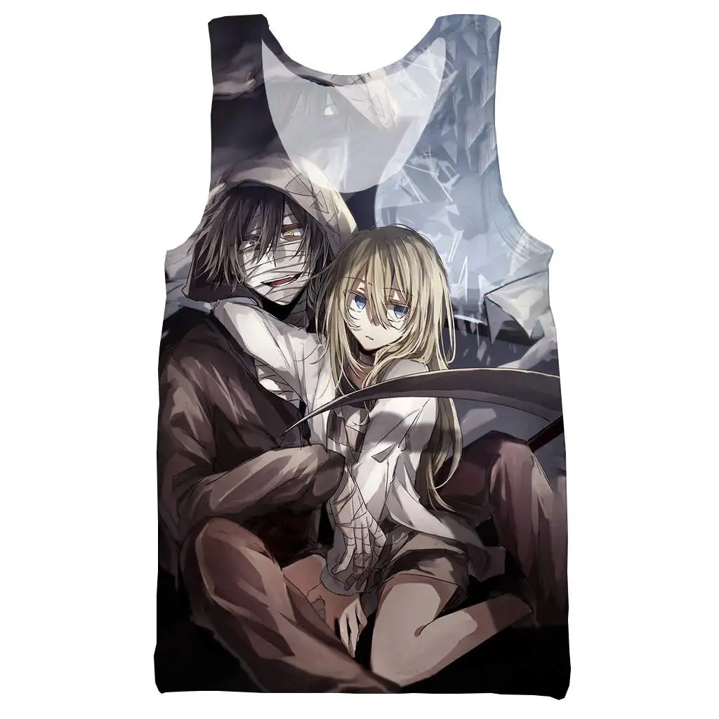Angels of Death 3D Печатный Топ на бретелях для мужчин модный летний топ на бретелях для работы Мужские Женские топы - Цвет: 03