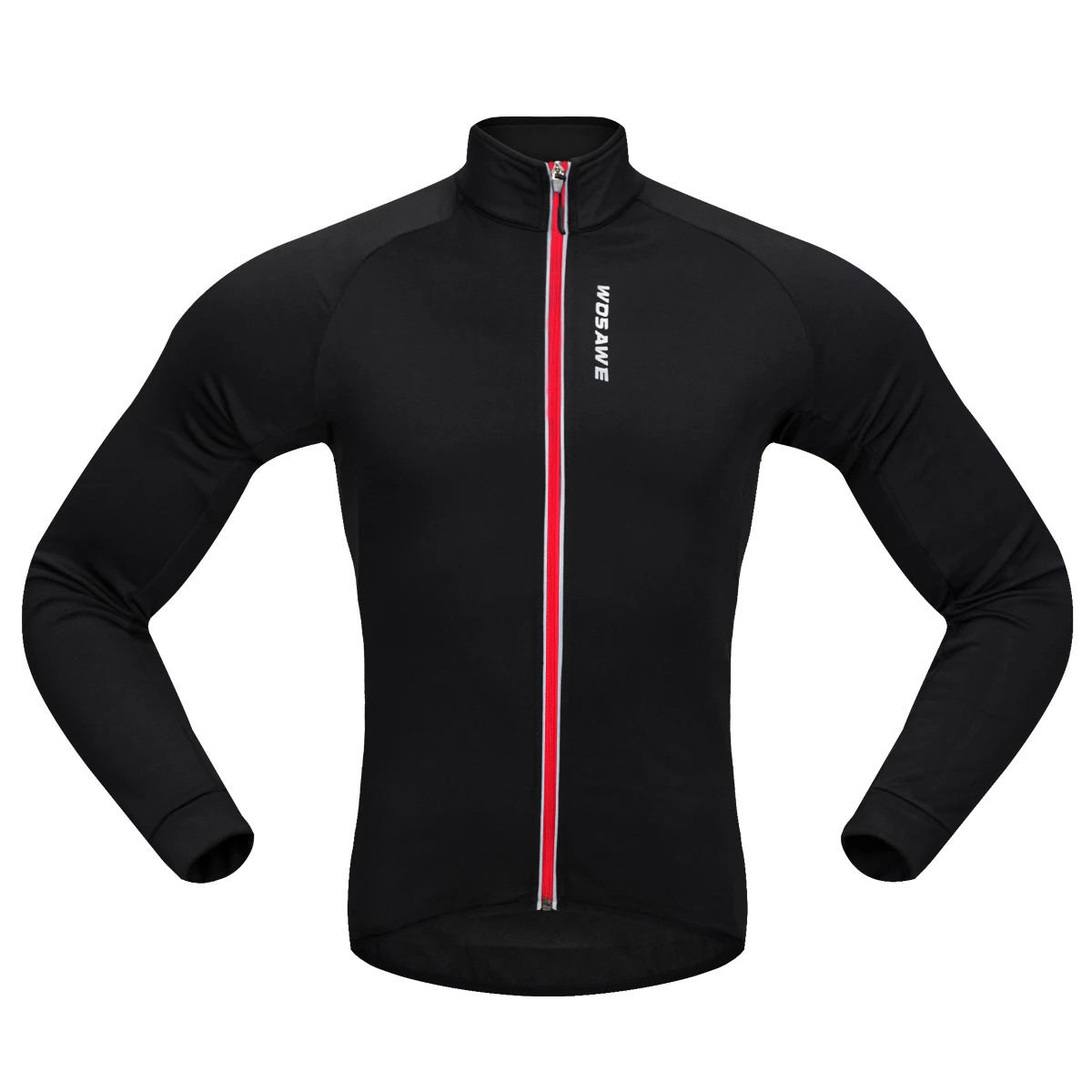 WOSAWE/осенне-зимние куртки для велоспорта теплая флисовая куртка на молнии с карманом и длинным рукавом, Джерси, одежда Ciclismo, MTB, велосипедная гоночная мужская куртка - Цвет: BC226-R