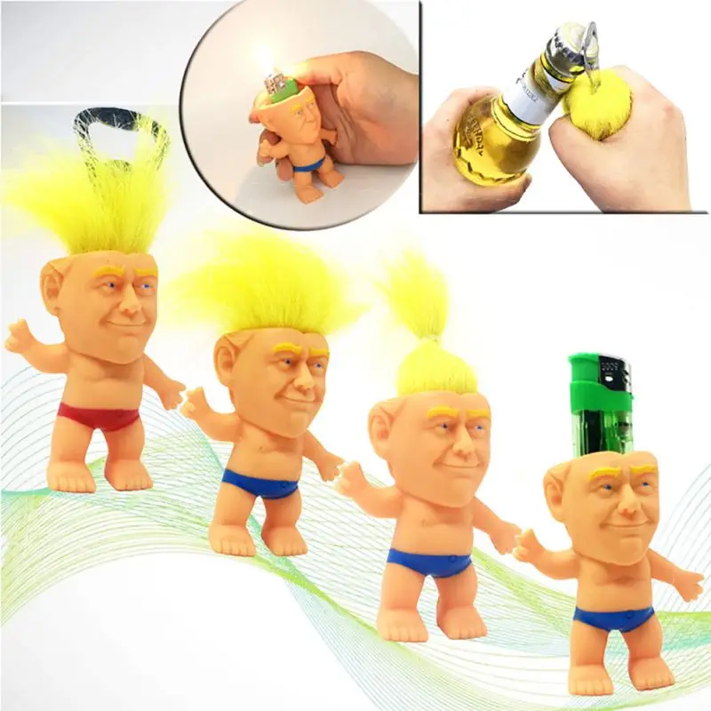 

Troll Doll Lighter Cover Beer Wine Bottle Opener Multifunctional Creative Opener Claw Cute Funny Toy Outdoor Camping Party Tool