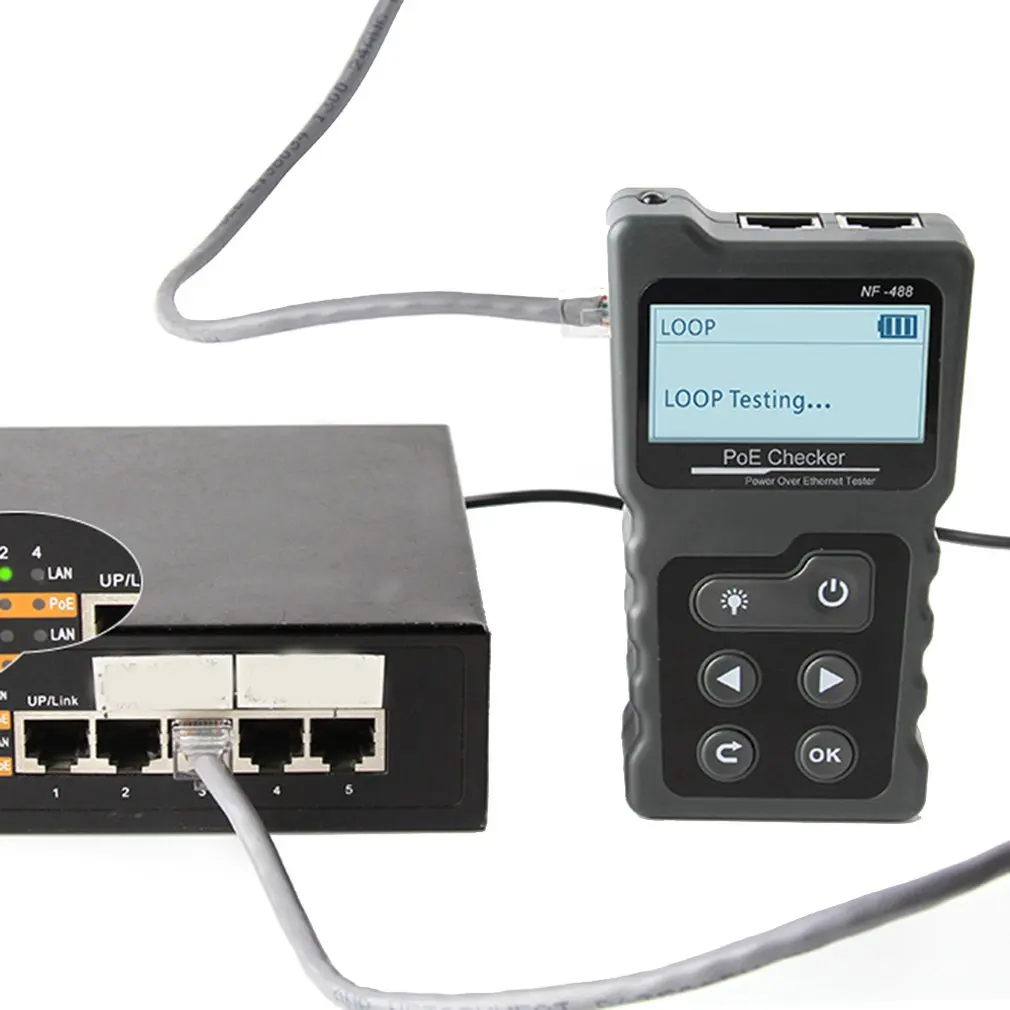 Сетевой тест er проверка мощности через Ethernet Cat5 Cat6 Lan тест er инструмент обнаружения сети