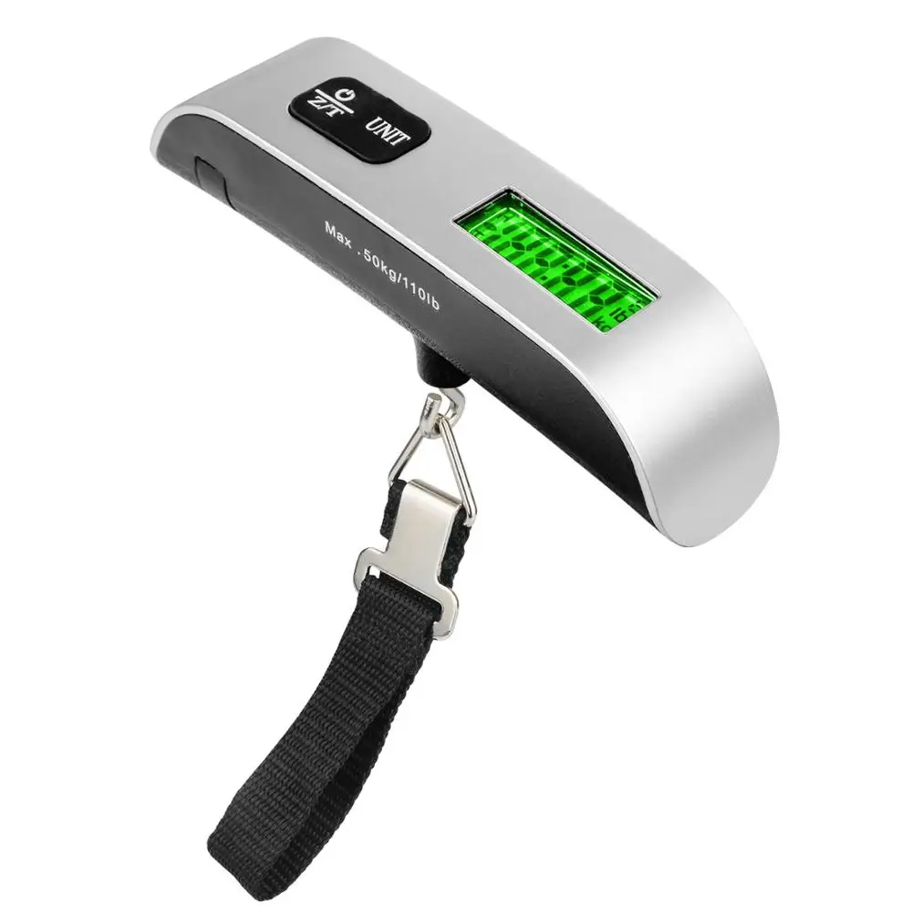 A with green light Мульти-функциональный T-Форма Портативный 50кг Портативный сумка электронные весы - Цвет: A with green light