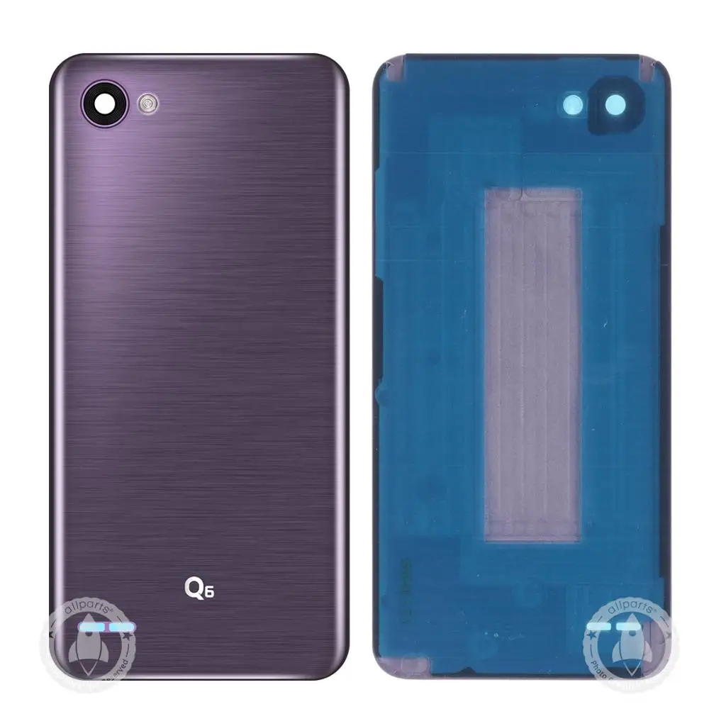 Чехол на заднюю батарею для LG Q6, задний Чехол на заднюю панель с объективом камеры для LG Q6, запасные части на заднюю дверь - Цвет: purple