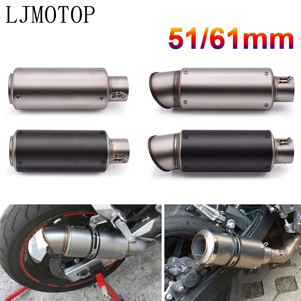 

51mm 60mm motorcycle exhaust pipe with DB killer Exhaust Pipe Muffler For Yamaha XTZ700 TENERE XT1200Z SUPER TENERE WR250F