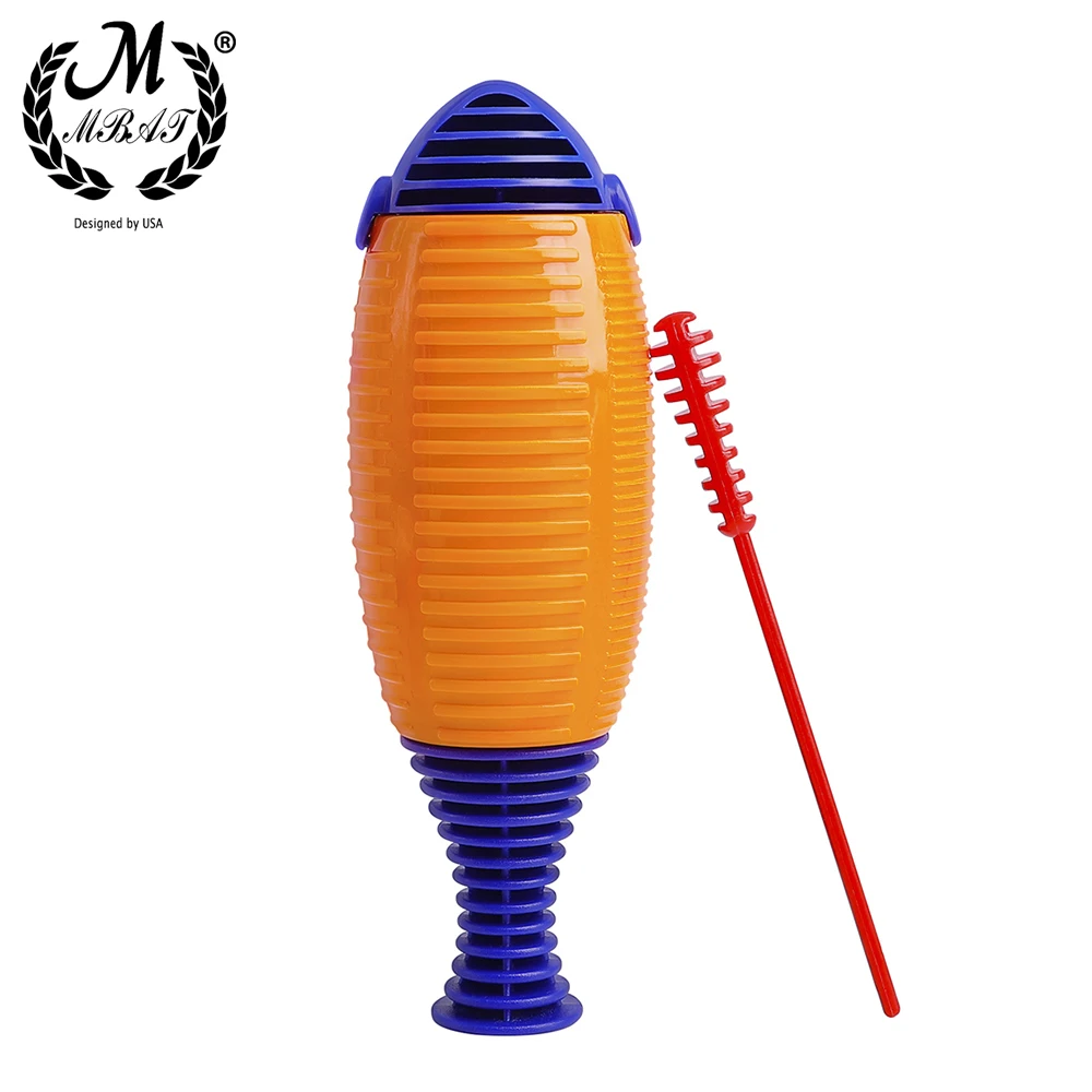 M MBAT Plastic Wooden Fish Clapper Toddler Musical Toys Colorful ABS Eco-friendly Plastic Children's Early Learning Tools