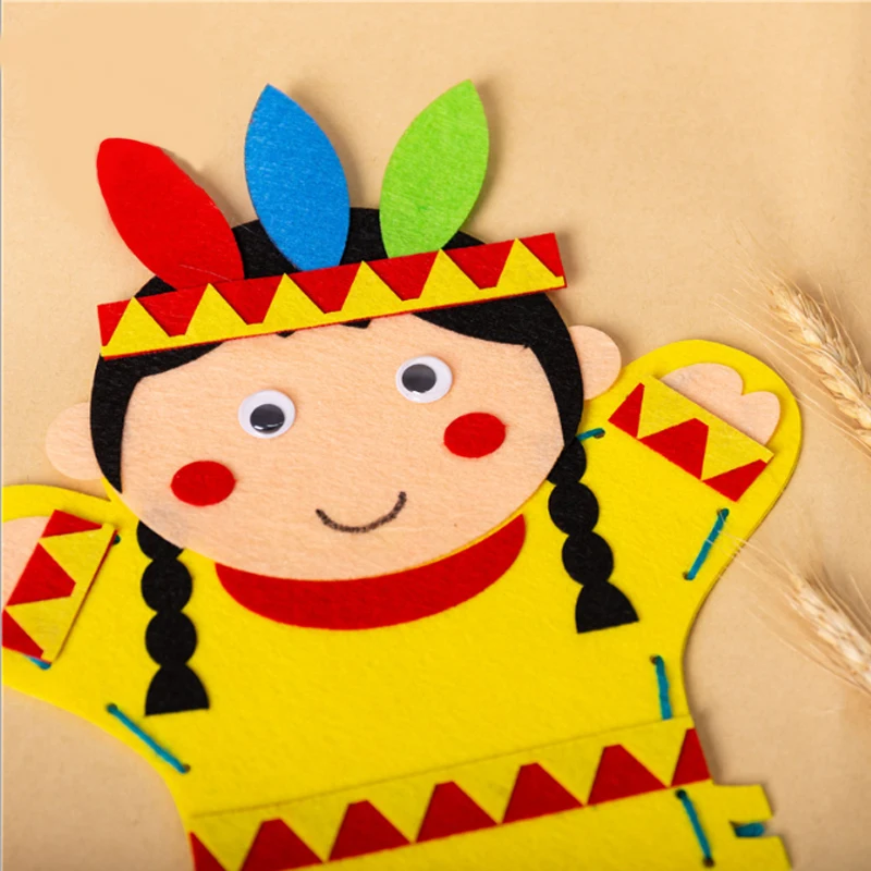 Saizhi DIY ремесла игрушка Нетканая ткань мультфильм ручная кукольная игрушка enducation практичный Творческий интеллект подарок Дети Швейные игрушки