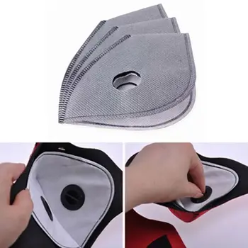 

Activated Carbon Mask Filter for Cycling Bike Bicycle Masks Valve Cap 6 Layer Air Cleaner Dust Pollution PM 2.5 Smog Mask Filter