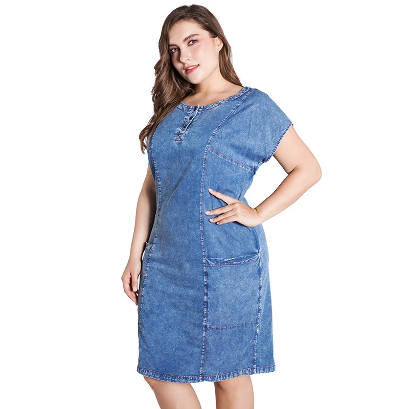 plus size denim summer dresses