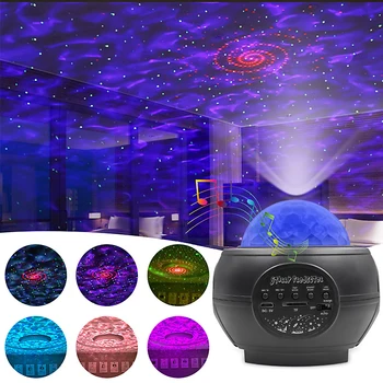 

Projector Starry Sky Blueteeth USB Voice Control Music Player LED Night Light USB Charging Projection Lamp Kids Birthday Gift