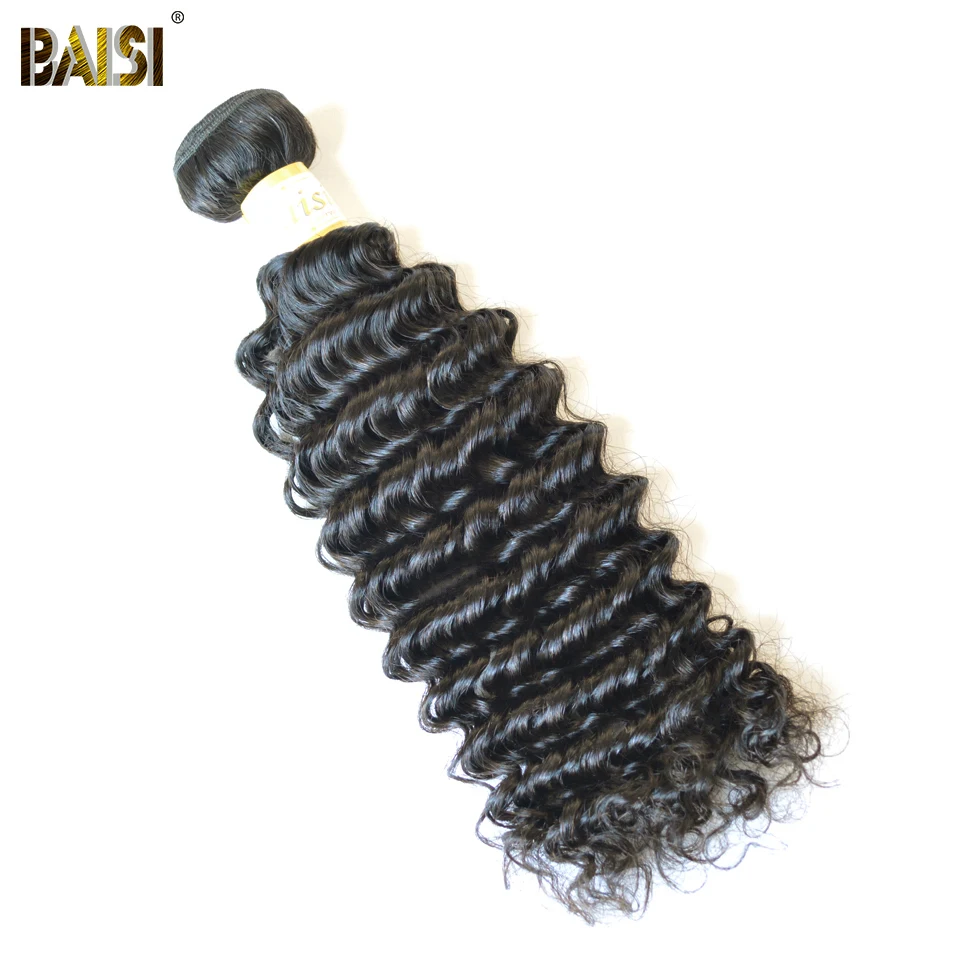 

BAISI Hair 8A Peruvian Deep Weave Hair Weave Remy Hair Extensions 100% Human Hair