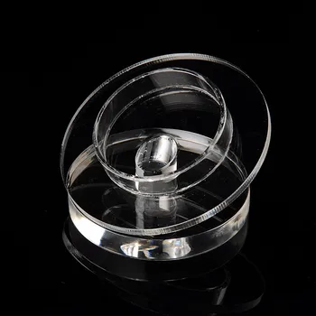 

Organic Glass Bracelets/Bangles Display Racks, Clear, 78x79x44mm