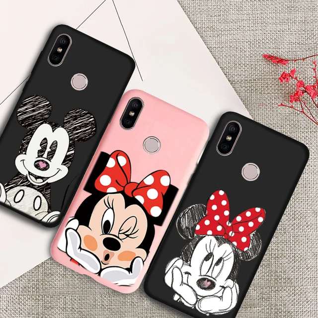 

Fashion Cartoon Couples Color Matte Silicone Case For Xiaomi Mi 9 SE 9T Pro 8 Lite A1 A2 6X 5X Redmi Note 7 K20 Pro Y3 7A Covers