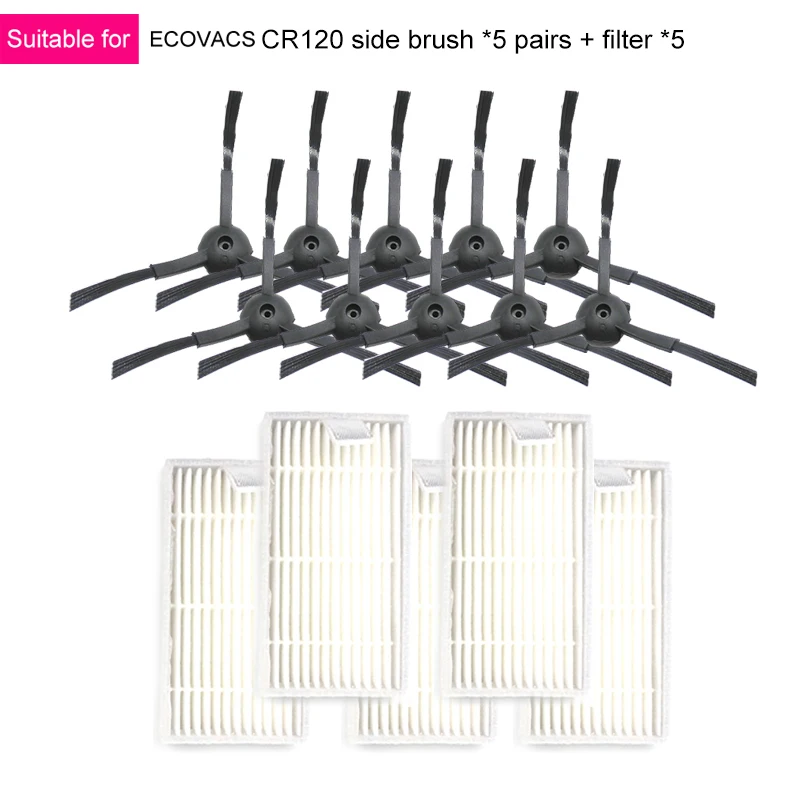 Боковая щетка фильтра для Dibea X600 Panda X500 Ecovacs Cr120 Cr130 Chuwi V3 Ilife X5 V5 + V5Pro запчасти
