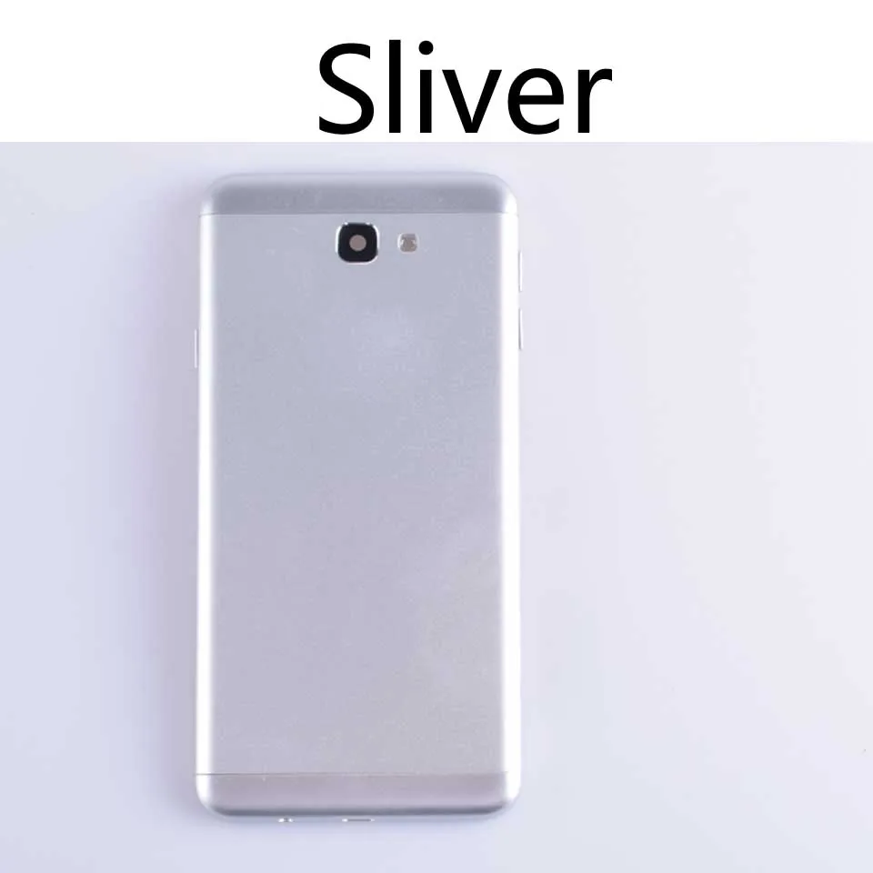 Sliver-No tool J7Prime для samsung Galaxy J7 Prime G610 G610F On7 корпус крышка батареи задняя крышка чехол задняя дверь шасси оболочка - Цвет: Sliver-No tool