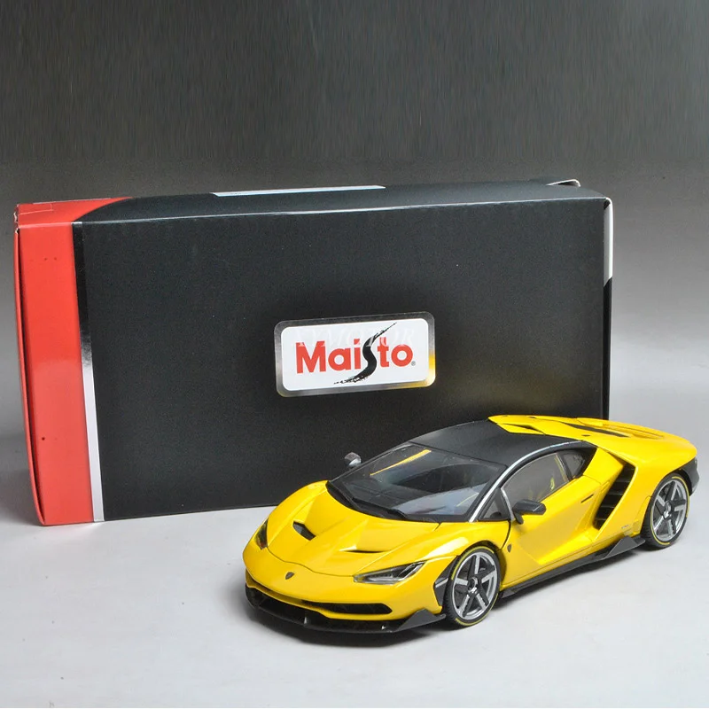 

Maisto 1/18 For Lamborghini Centenario LP770-4 Diecast Model Car Hardcover 100th Anniversary Edition Kids Toys gifts Collection