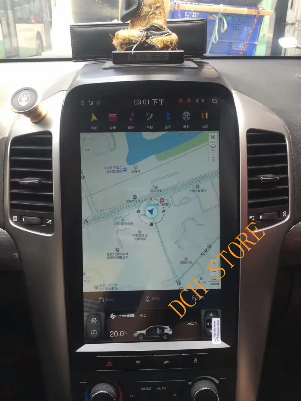 13 6 ''вертикальный Большой экран Tesla Style Android 9 0 PX6 CARPLAY автомобильный DVD GPS