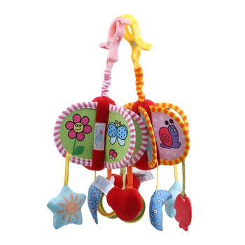 

Baby Crib Hanging bells Plush Doll Rattle Infant Mobile for Baby Stroller Comfort Toys Kids Early Educational Toy For Children