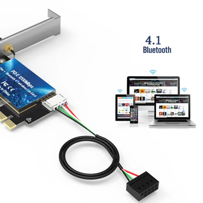 EDUP PCI-E беспроводной Wifi адаптер 600 Мбит/с Bluetooth Двухдиапазонная сетевая карта LSMK99