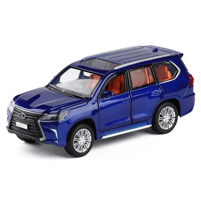 Lexus LX570 SUV 1:32 Diecast Alloy Sound/&Light Pull Back Car Model Toy Gift Boy