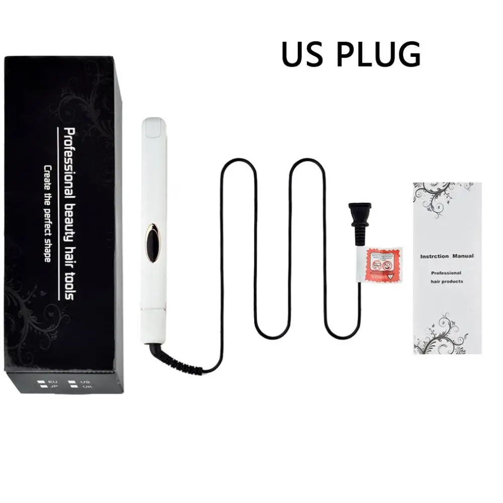 US plug Инфракрасный выпрямитель волос отрицательных ионов прямой шина керамическая прямая машинка для стрижки волос прямая Плойка для волос - Цвет: US plug