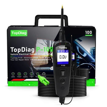 

JDiag P100 Battery Tester Power Pro P-100 New Generation Automotive Electrical Circuit System Tester for Cars and Trucks P100