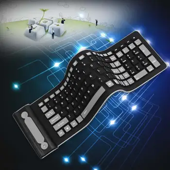 

Wireless Waterproof Flexible Rollup Portable Folding Typing Silicon Keyboad Wireless Keyboard Small Wireless Keyboard