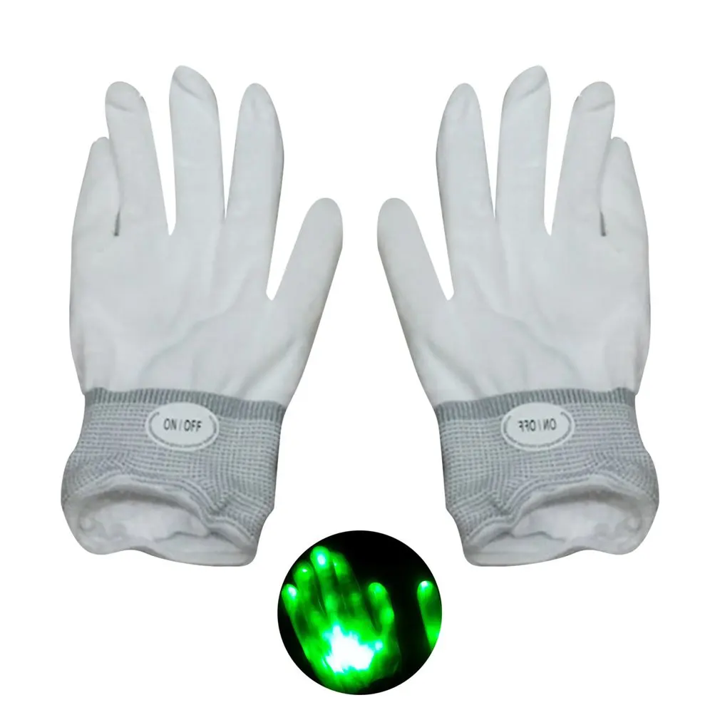 

Creative Colorful LED Gloves Comfortable Party Night Club Dancing Club Luminous Men Women Flashing Gloves