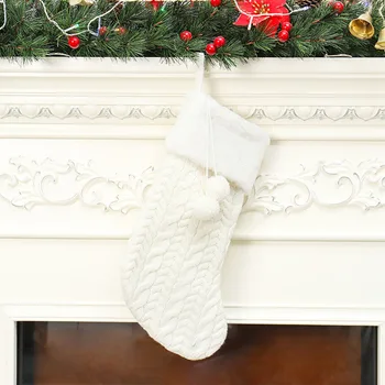 

Home Christmas Stocking Holiday Decoration Christmas Stocking Knit Knitted