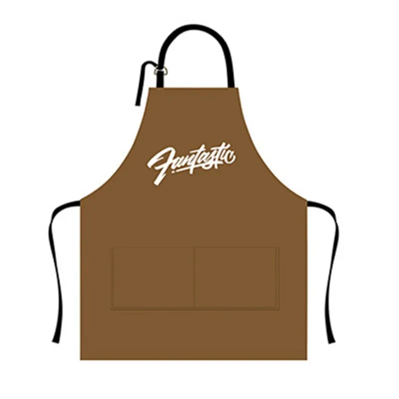 3 Leather Cooking Baking Aprons Waterproof Oil-Proof Kitchen Apron Restaurant Aprons For Home Sleeveless Apron - Цвет: 3