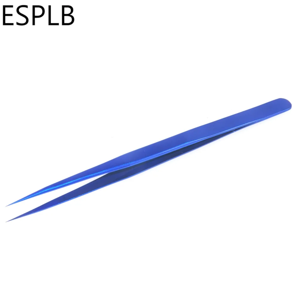 ESPLB ультратонкий пинцет летающая линия синяя нержавеющая сталь острый