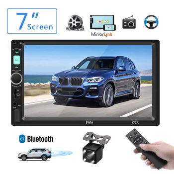 

Car Radio Bluetooth Handsfree Autoradio MP5 Player 2 Din Mirrorlink Audio Reverse Image Support Rear View Camera Stereo