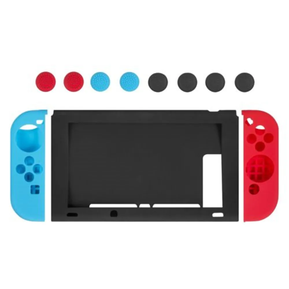 Игровые аксессуары геймпад Твердый для nintendo Switch Противоскользящий силиконовый защитный кожаный чехол с большим пальцем zz6
