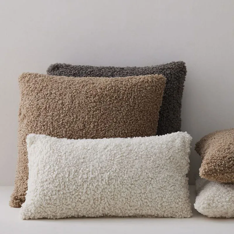 Plush Cushion Cushion Cover Decorative Cushion Plush Pillow Throw Pillow 45X45CM