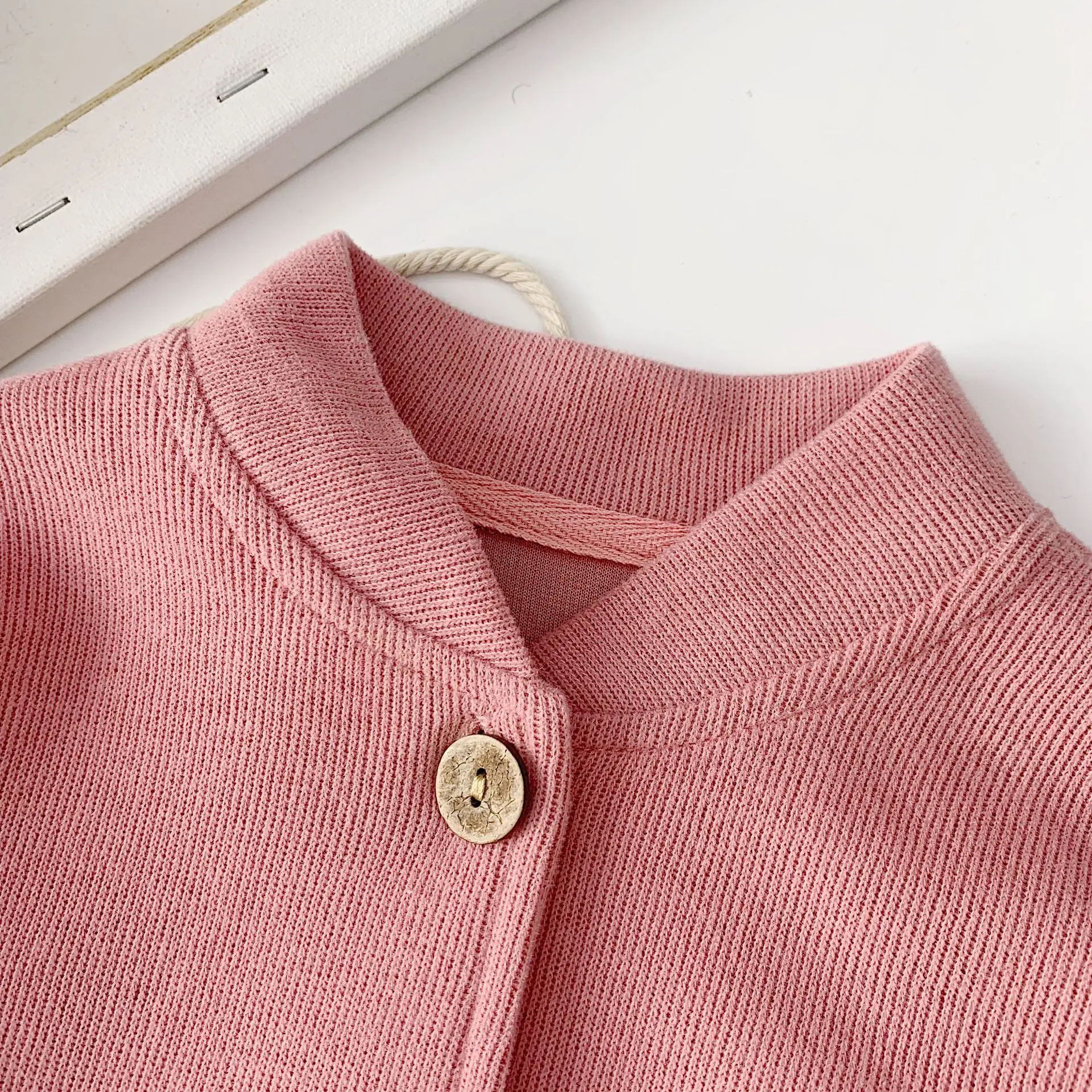 Spring Autumn boys girls letters printed casual knitted coats kids long sleeve thin cardigans