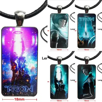 

For Unisex Gift Tron Legacy Movies Fashion Necklace Handmade Rectangle Shape Choker Necklace Jewelry Multi Designs