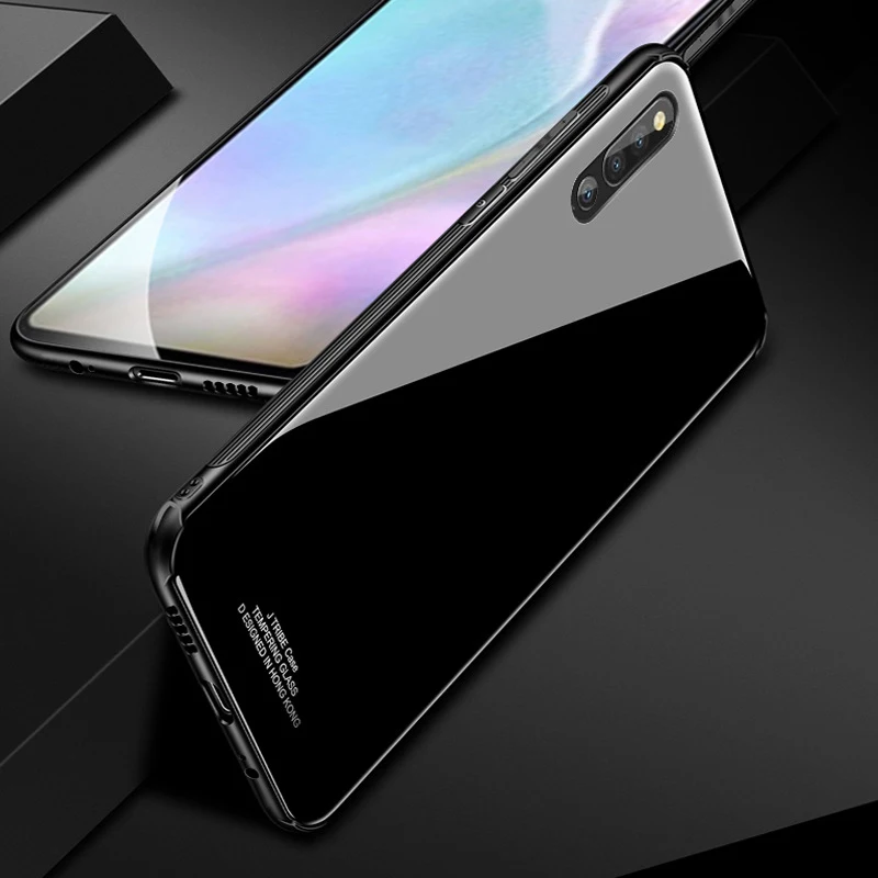 Для HUAWEI P30 стеклянный материал Чехол для мобильного телефона многоцветный чехол светильник роскошный Простой Модный чехол