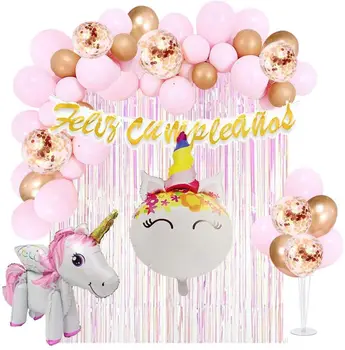 

Decoración Cumpleaños de Unicornio para Fiesta de Niña