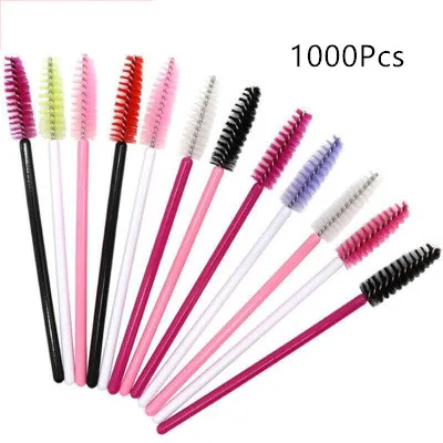 

1000 pcs One-Off Disposable Eyelash Mini Brush Mascara Applicator Wand makeup Brushes Eyes Care Better Styling Tools